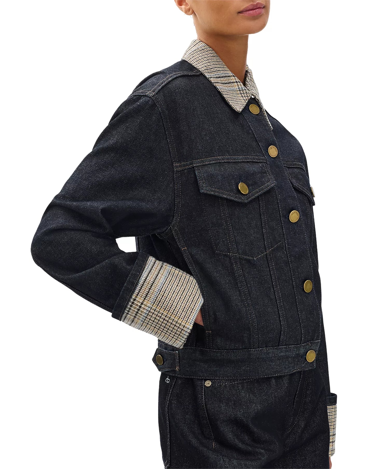 Rag & Bone - Harriet Denim Trucker Jacket in twilight rinse combo