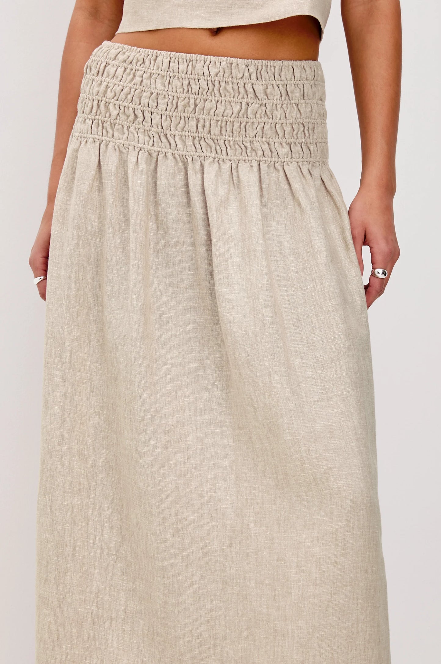 Rails - Alessa skirt Heathered Flax