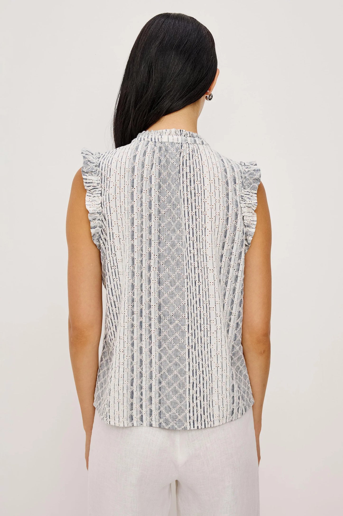 Rails - Arlene top Striped Eyelet
