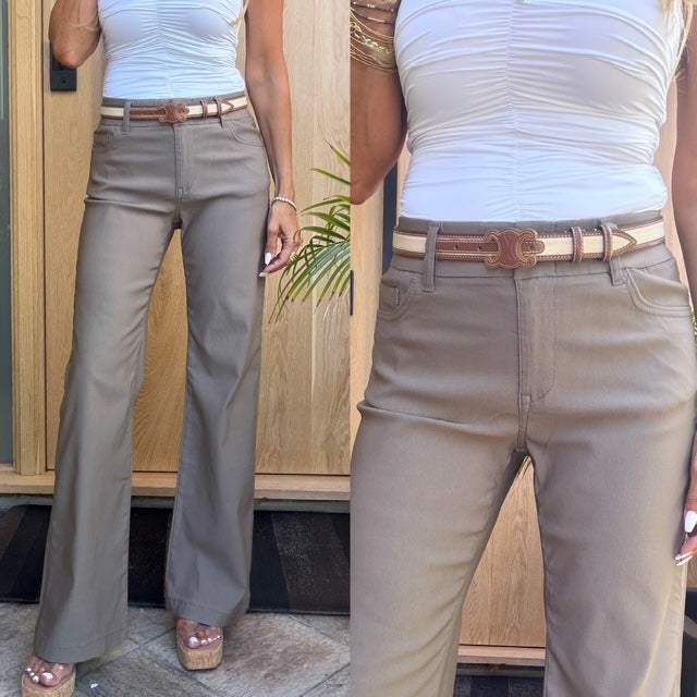 Bevy Flog - Amy Pant in Mocha Stripe