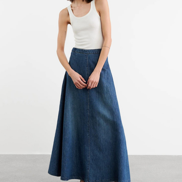 Nili Lotan - Astrid Denim Skirt Classic Wash