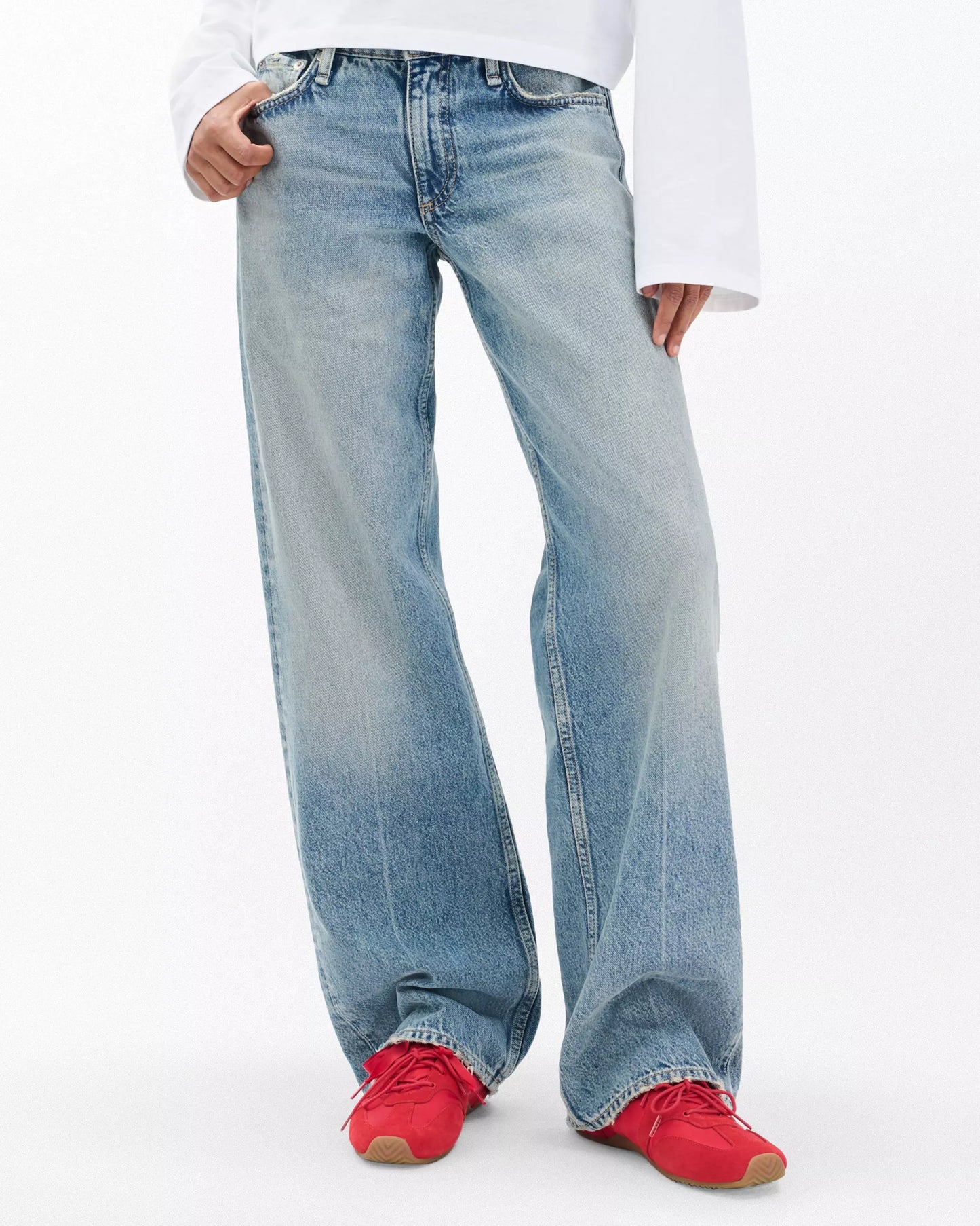 Rag & Bone - Emilee Ballet runner sneakers in tomato red