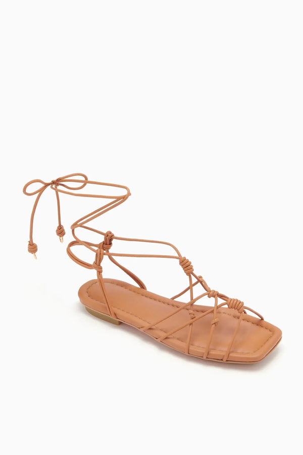 Ulla Johnson - Freya Flat Sandals in Pecan Brown