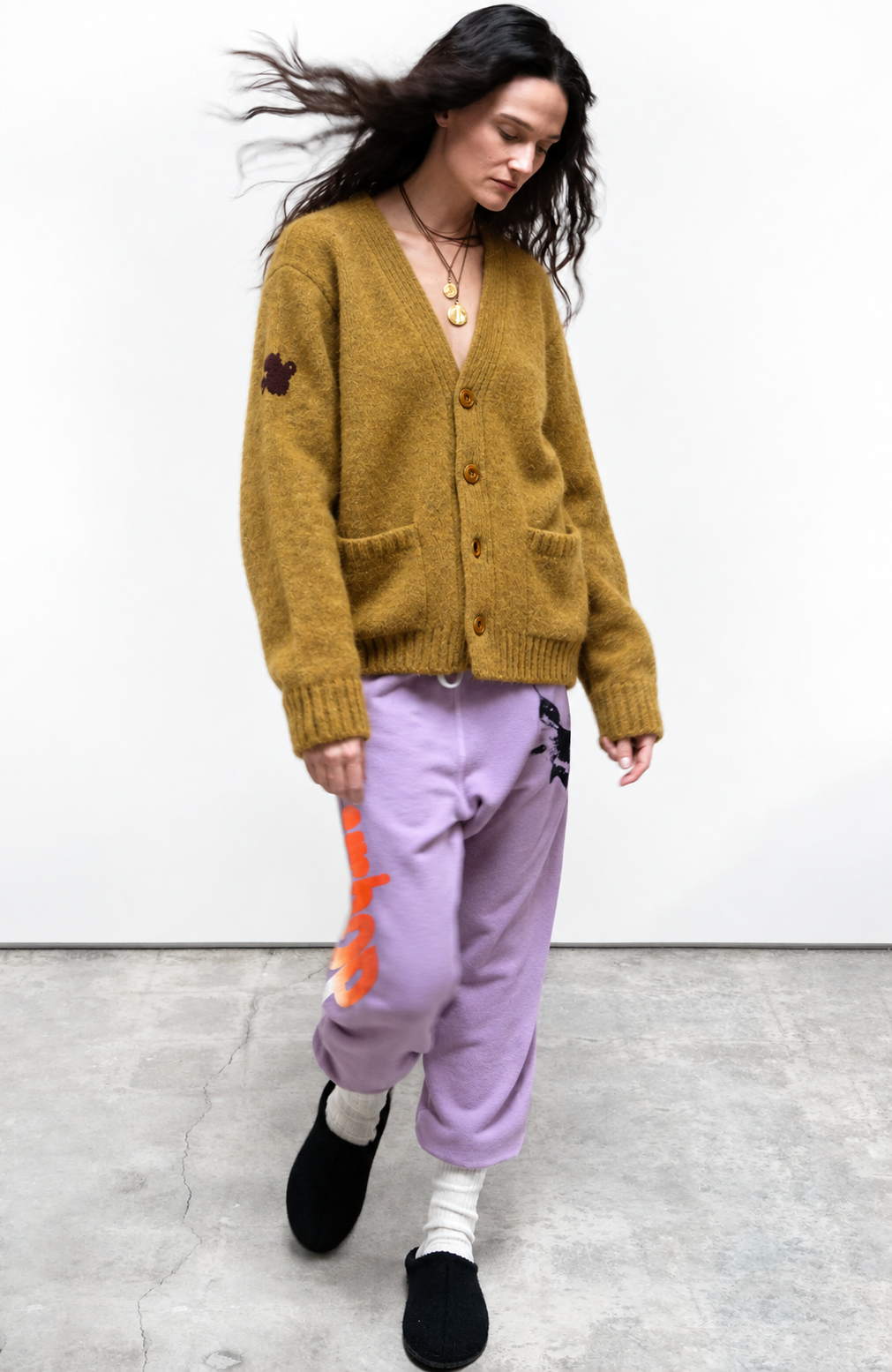 Freecity - Superyumm Norwegian wool pocket cardigan in norwegian golden