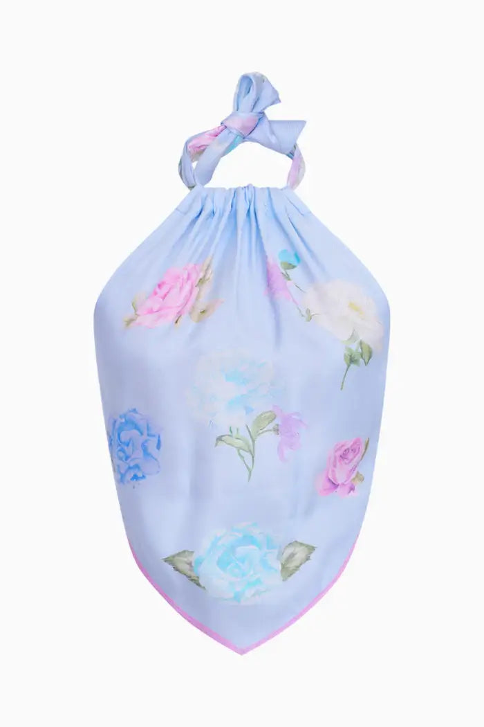 Love Shack Fancy - Hollison Top in Amethyst Sky