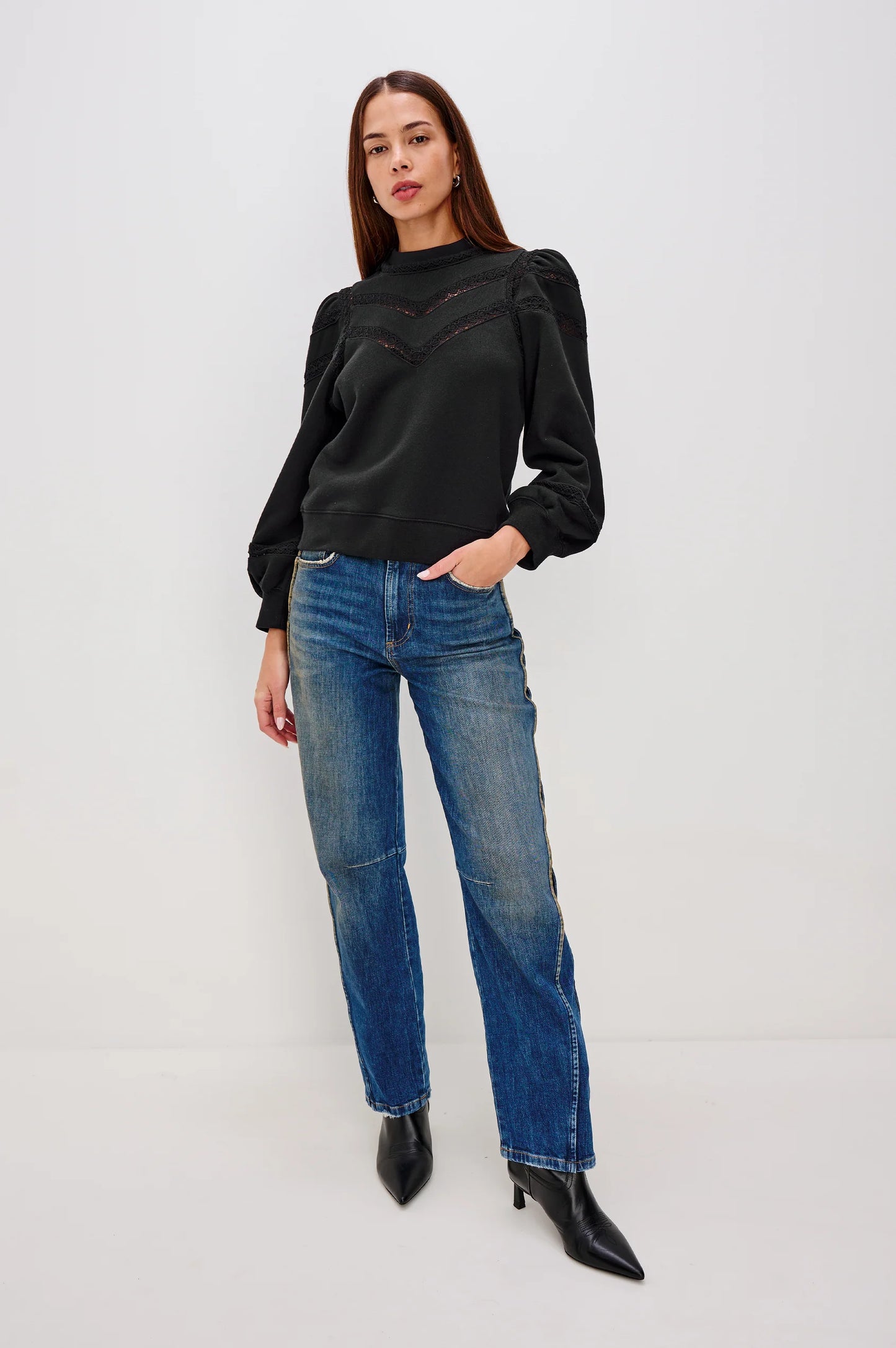 Rails - Isles Sweatshirt in Black