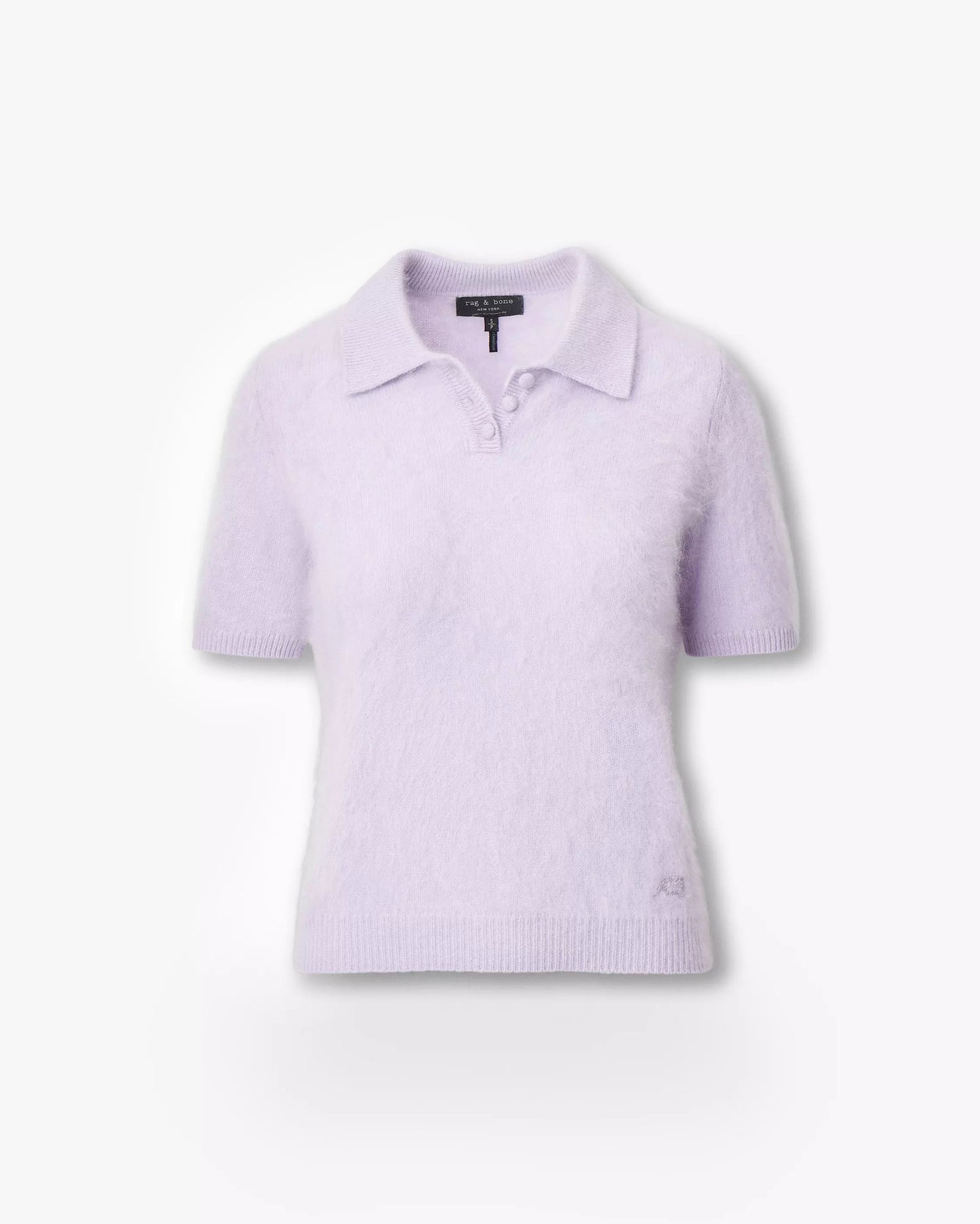 Rag & Bone - Jada Brushed Cashmere Polo in Lavender