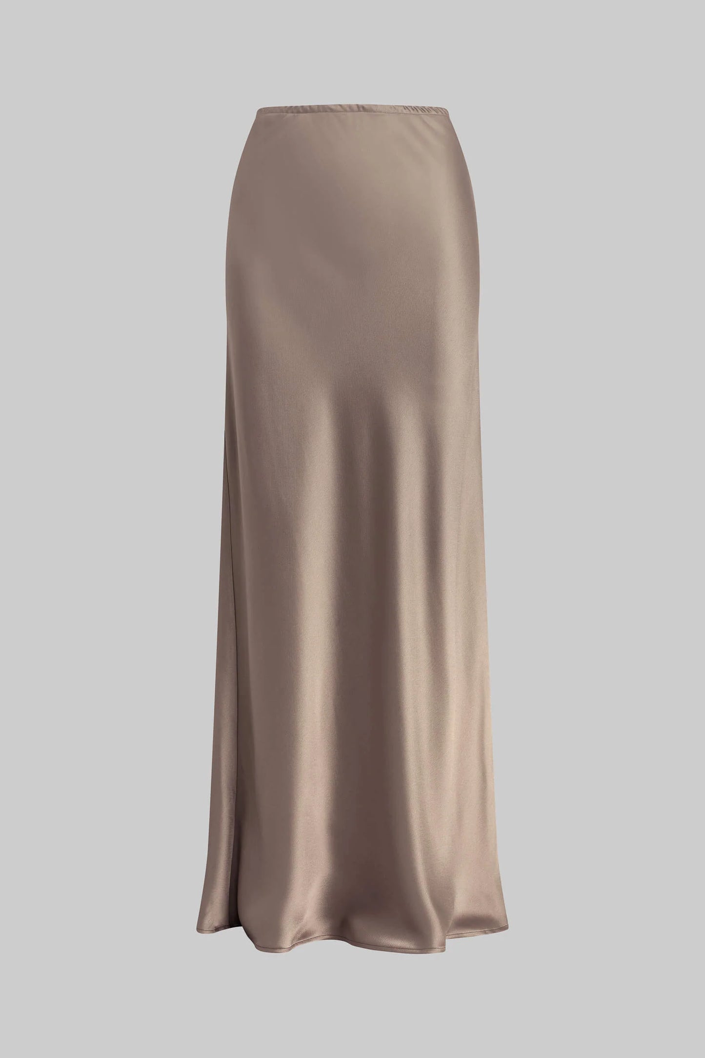 Leset - Barb Bias Skirt in Taupe