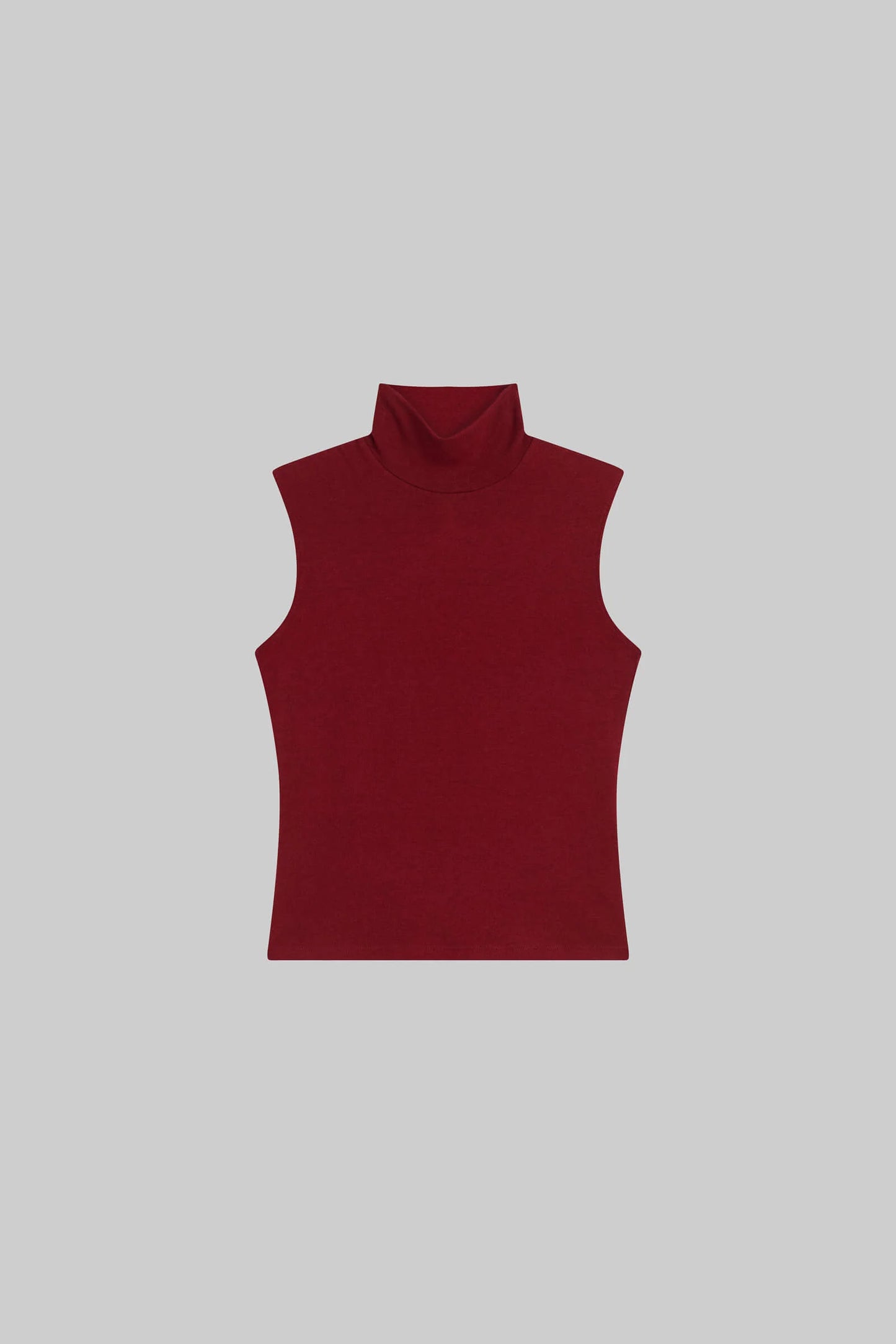 Leset - Lauren Sleeveless Turtleneck in Pinot