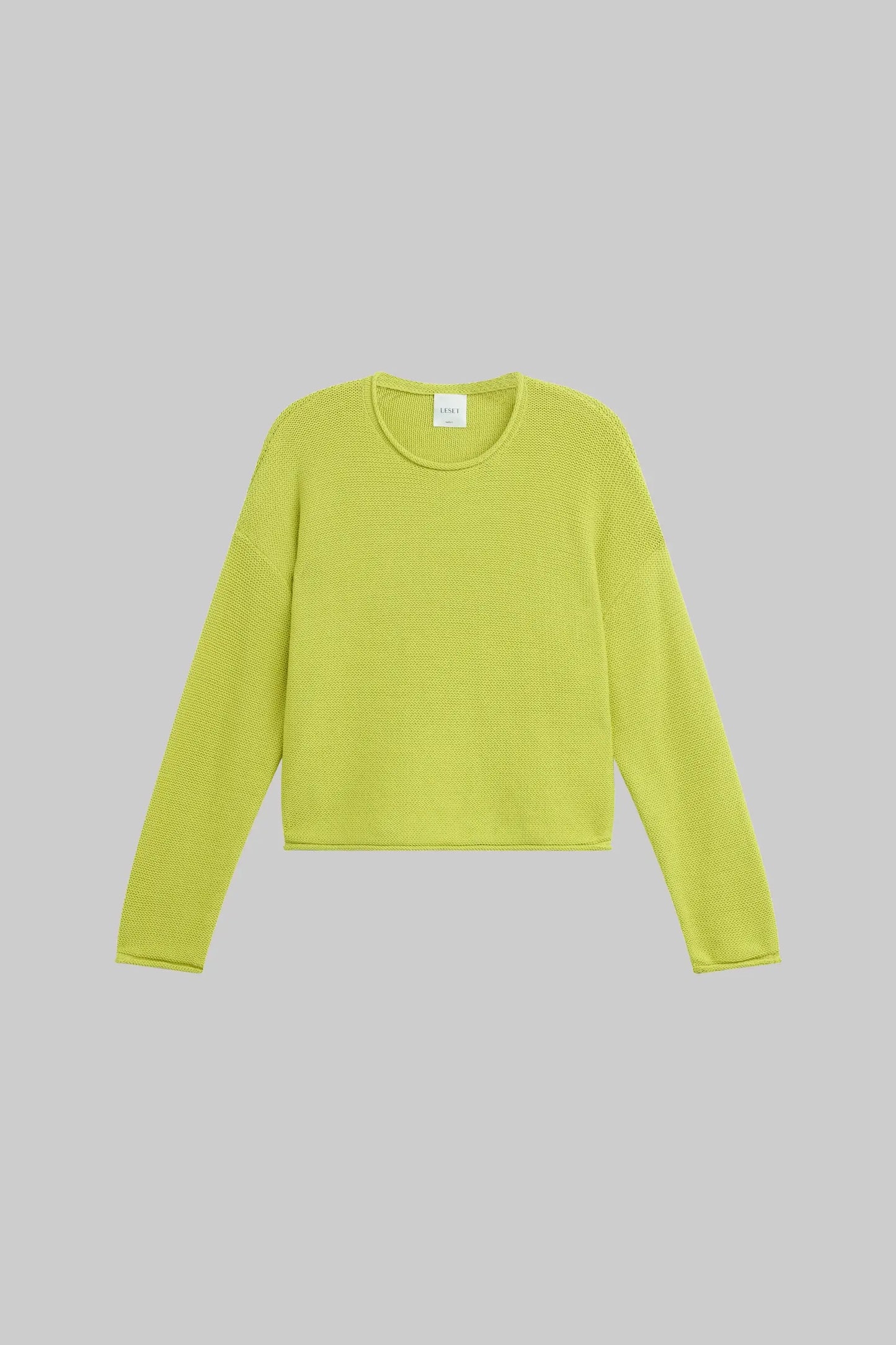 Leset - Mae Crewneck in Chartreuse