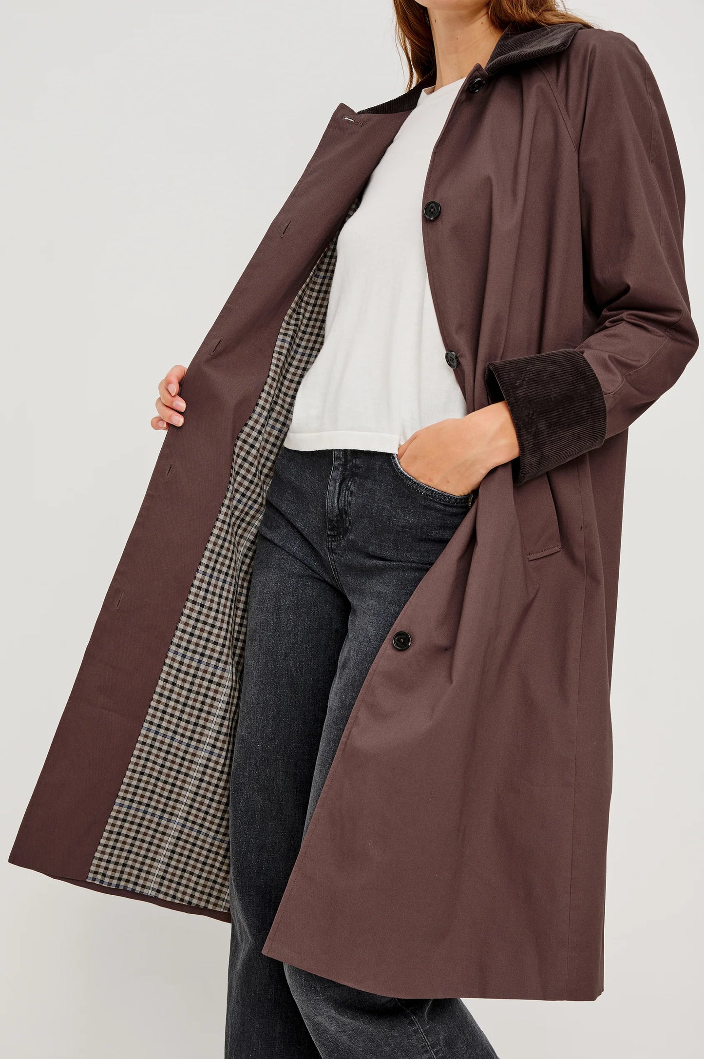 Rails - Levy Coat in Raisin