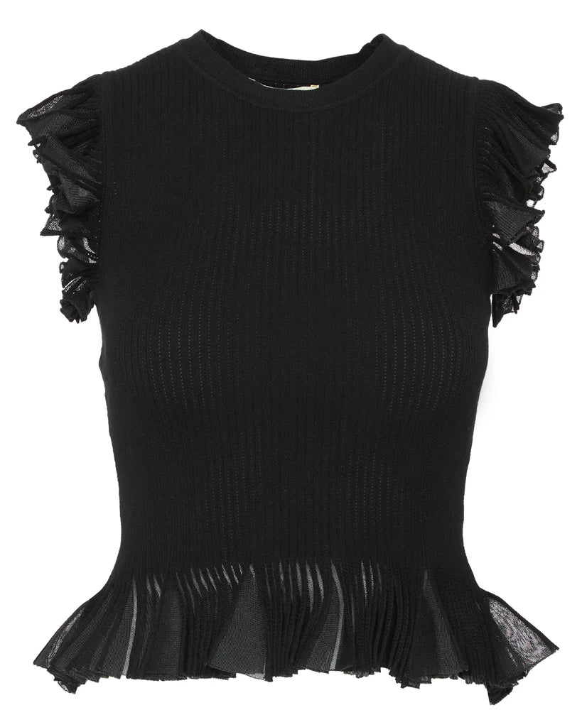 Ulla Johnson - Leila SL top in Noir