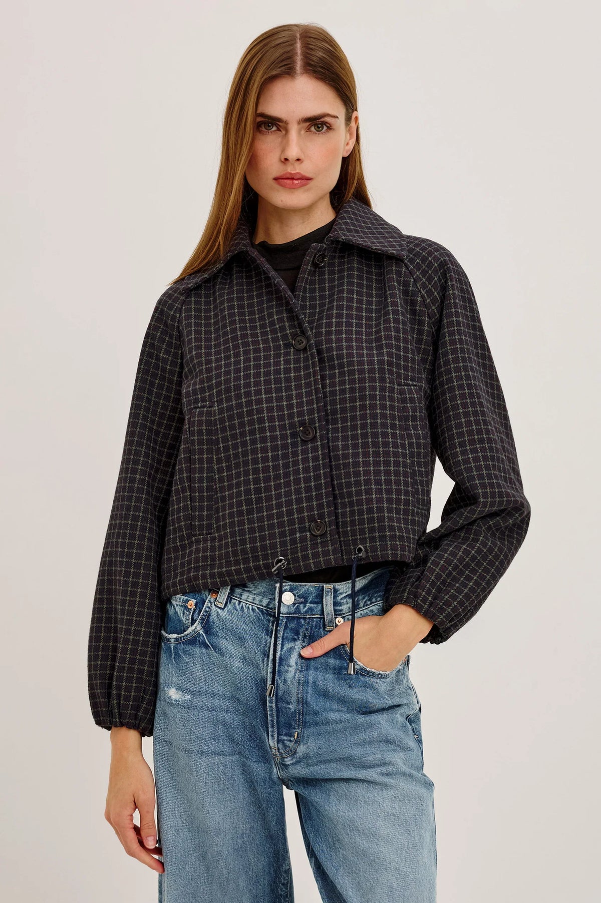 Rails - North jacket in mulberry check