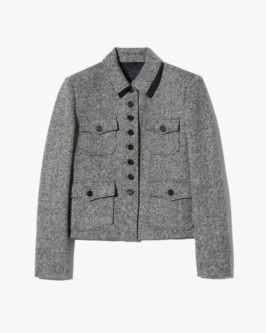 Nili Lotan - Jamison Jacket in Black Donegal