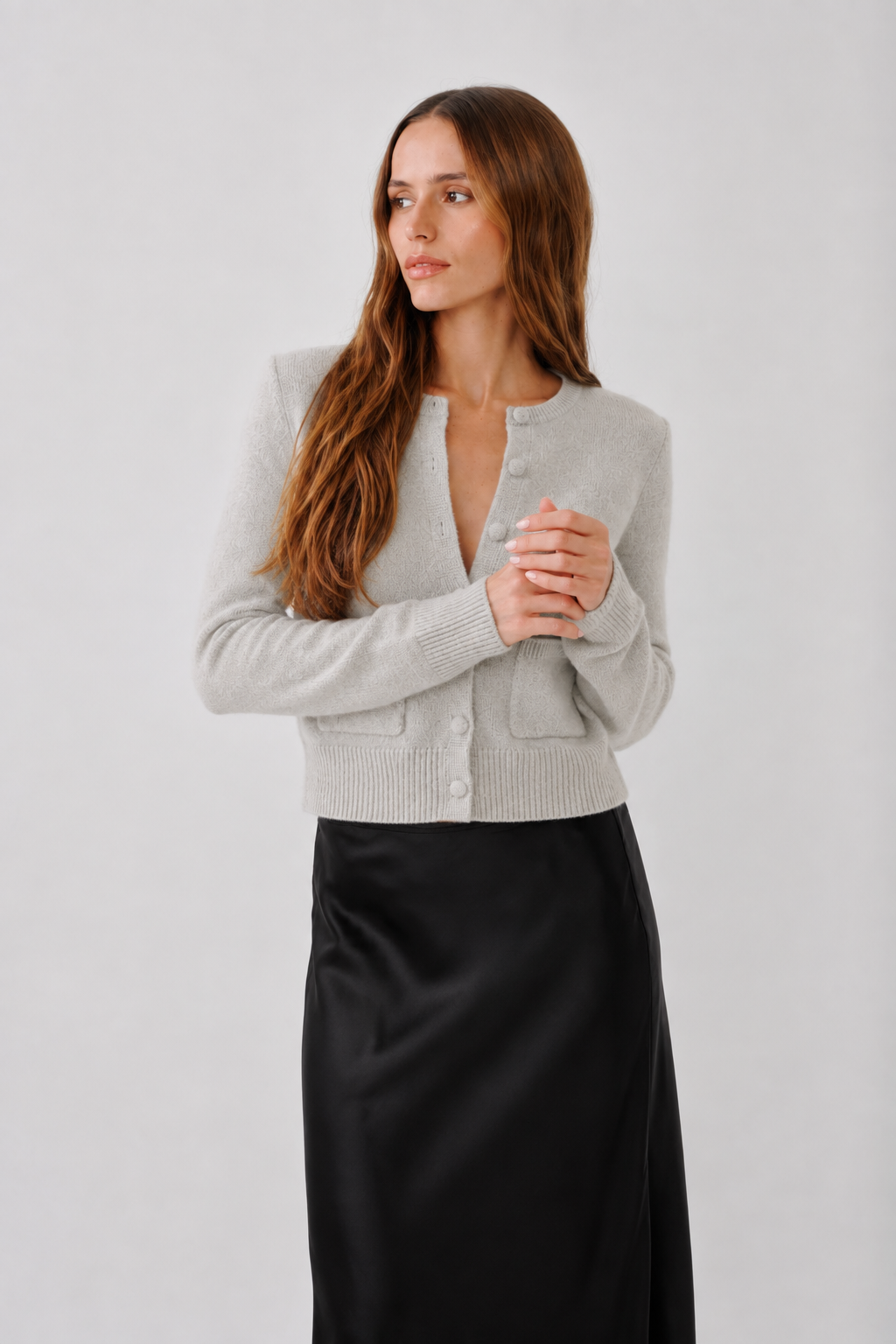 SABLYN - Emilia Cashmere Cardigan in blizzard