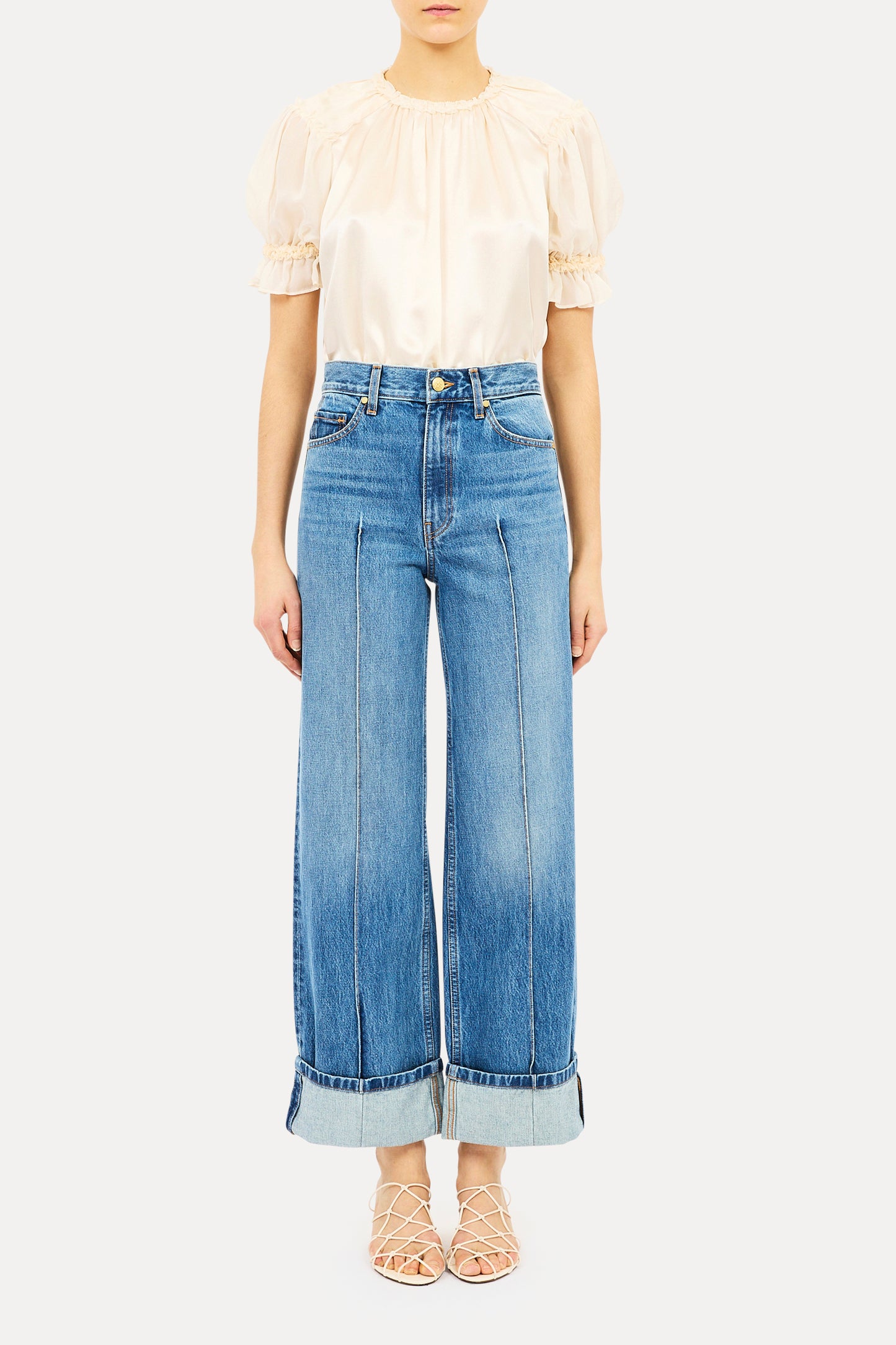 Ulla Johnson - Genevieve Pintuck Jean in Danube