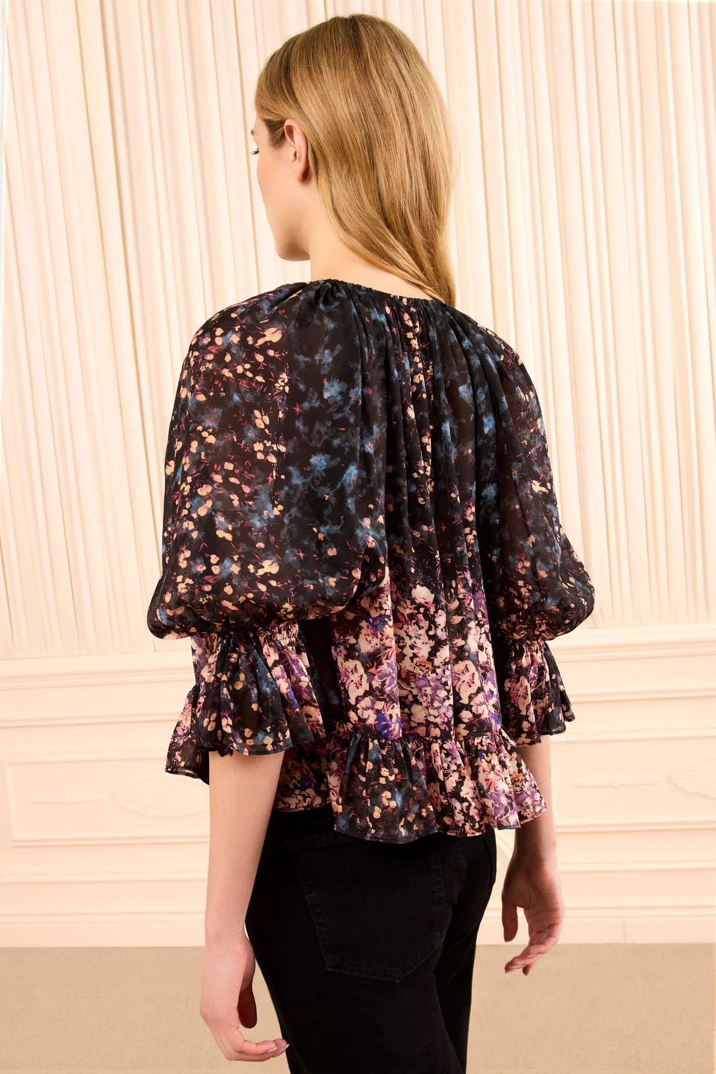 Ulla Johnson - Elise s/s silk blouse in Eclipse