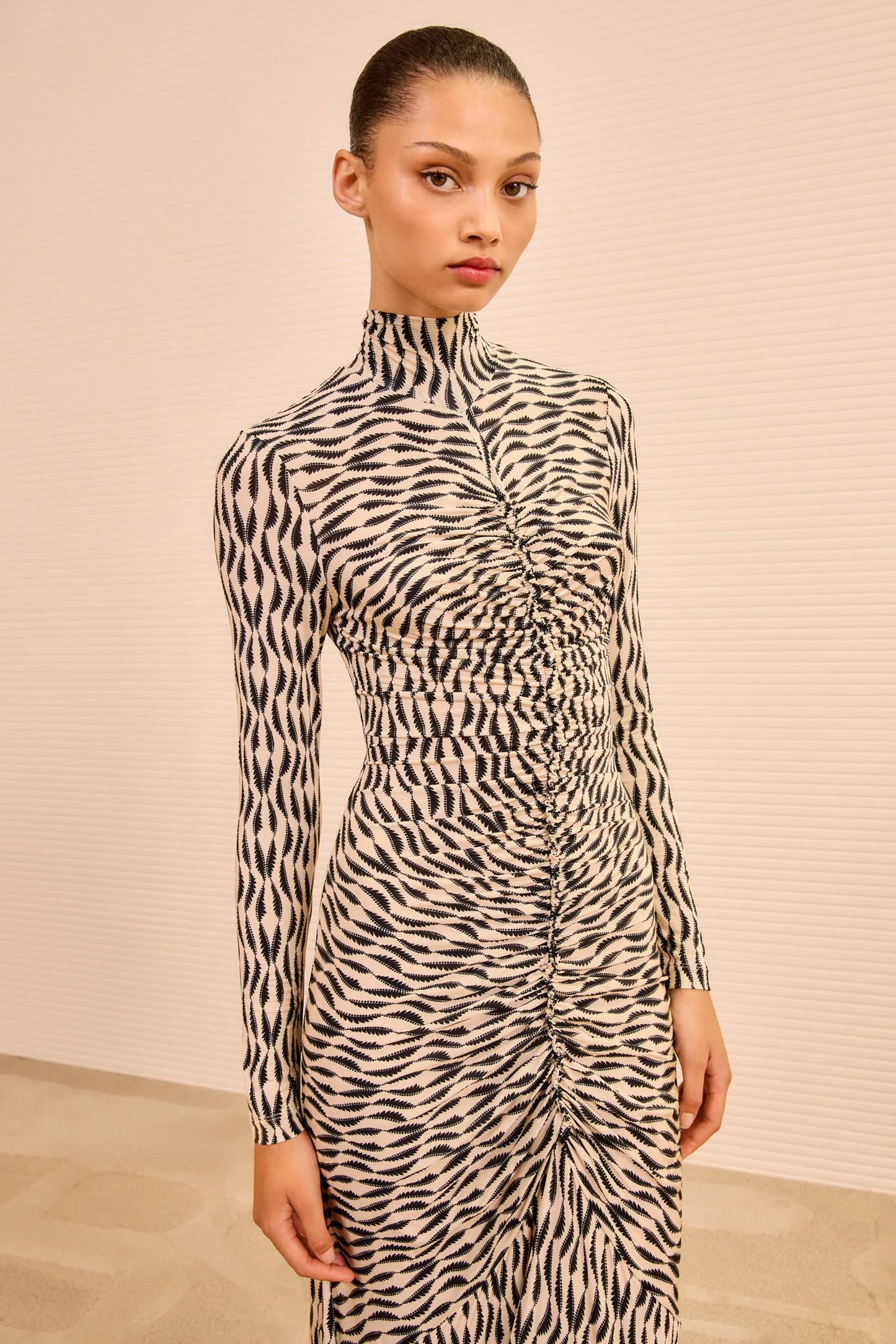 Ulla Johnson - Ida Turtleneck dress in silhouette