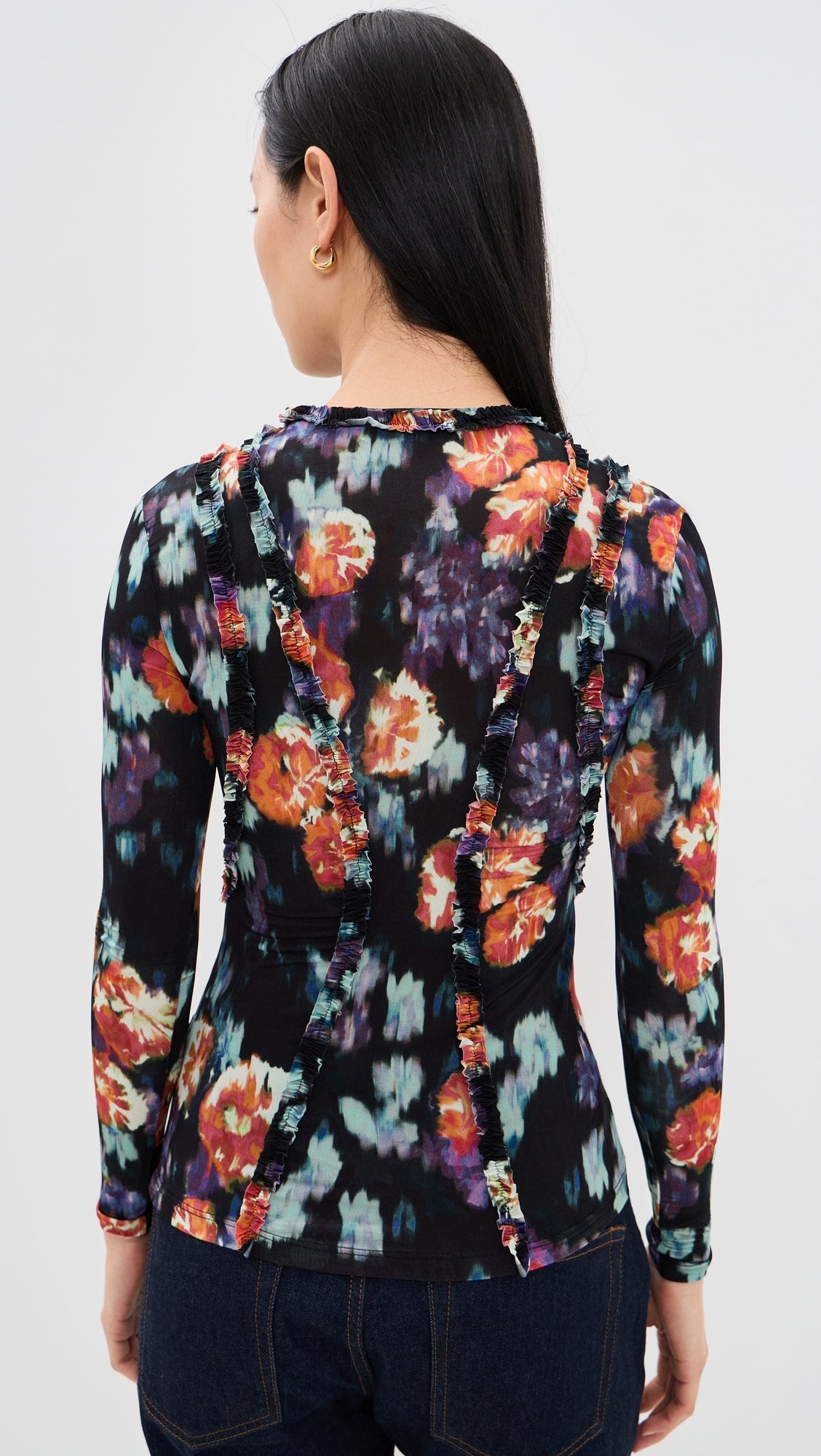 Ulla Johnson - Clover L/S jersey top in Nocturne