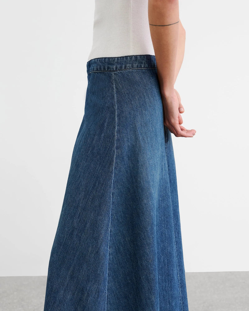 Nili Lotan - Astrid Denim Skirt Classic Wash