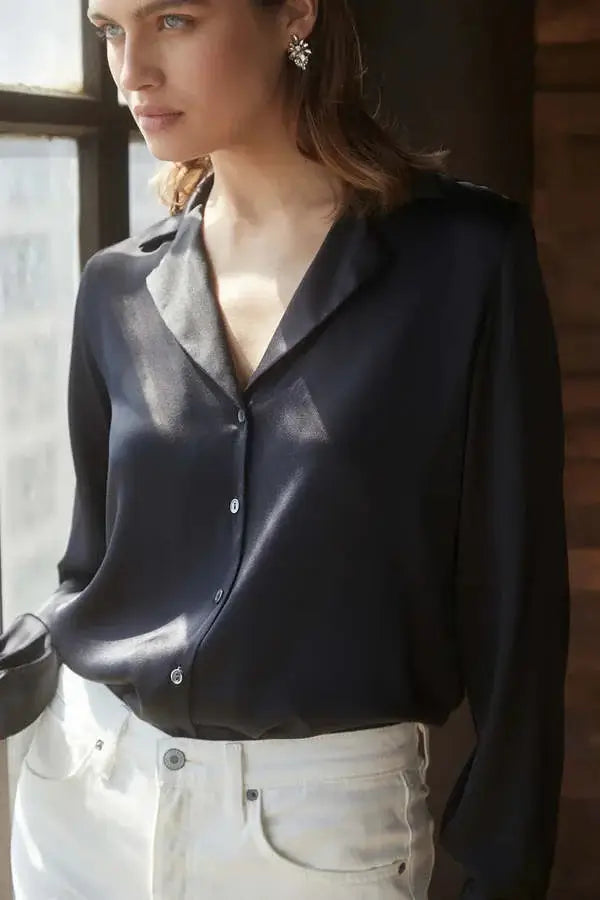Velvet Jenny Graham - Soho Silk blouse in Black