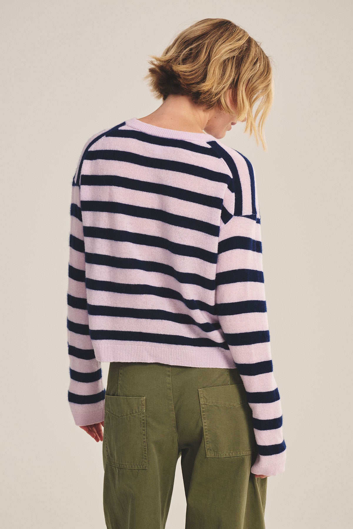 Velvet - Agnese L/S crew sweater in lilac