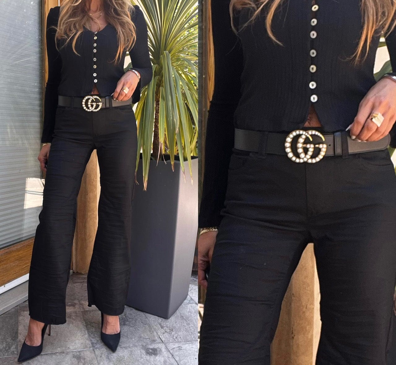 Bevy Flog - Amanda Pant in black fabric