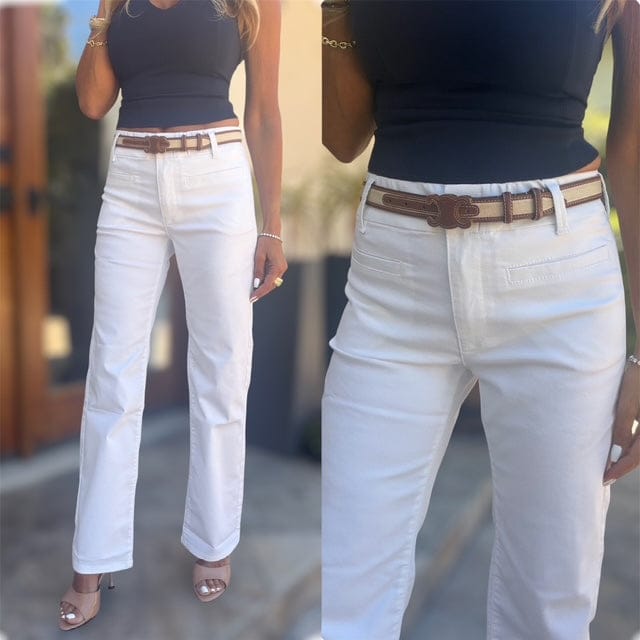 Bevy Flog Pants Bevy Flog - Tami Pant in White check