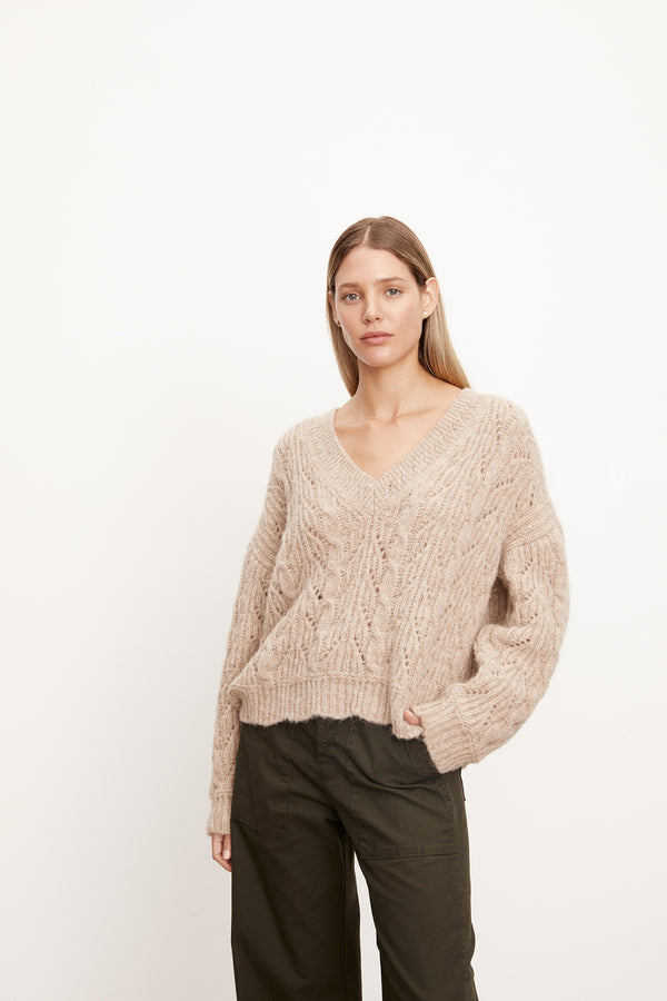Velvet - Sade Sweater in Oatmeal