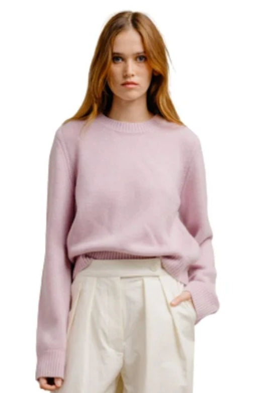 SABLYN - Noa Crewneck Cashmere Sweater in Soft Pink