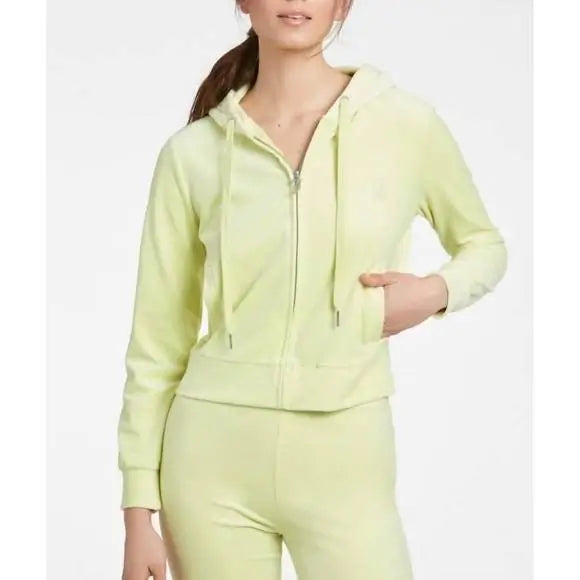 Juicy Couture - Velour Hoodie in Candy Green