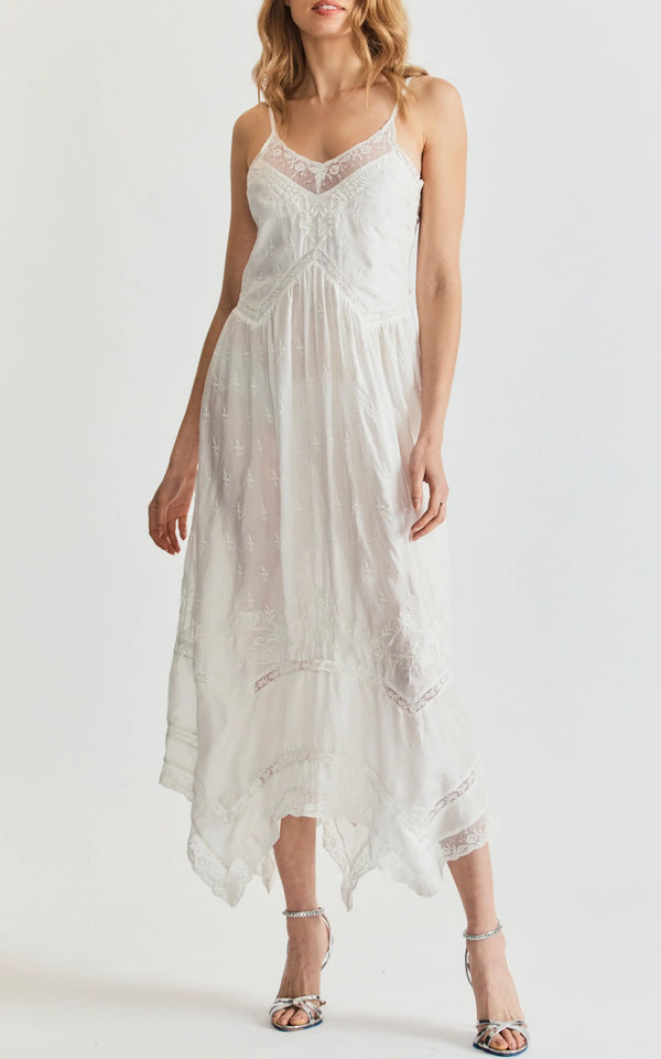 Love Shack Fancy - Beltana dress in Antique White