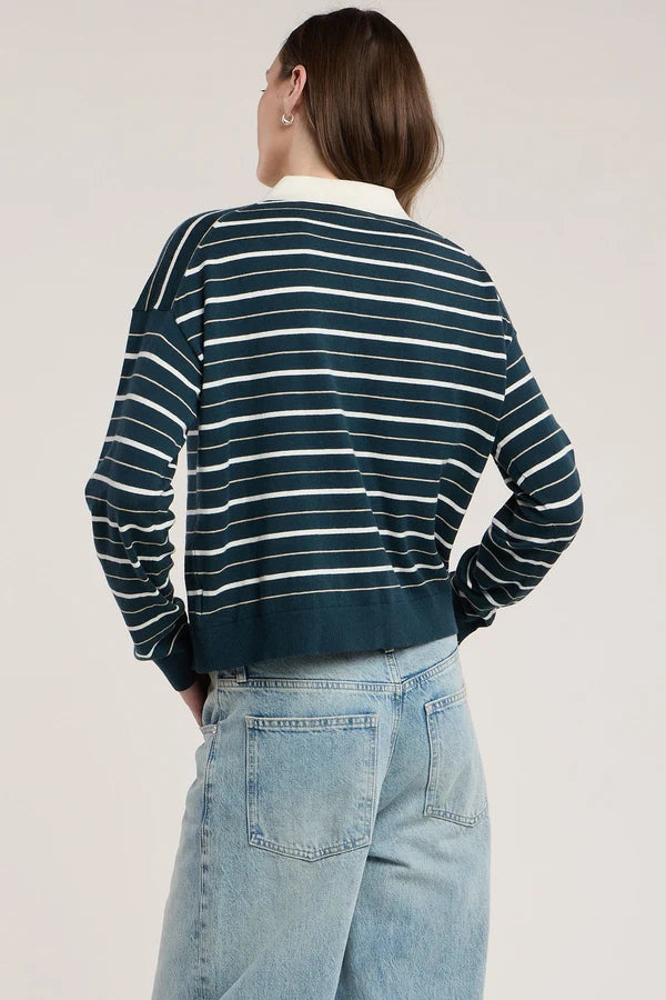 Velvet - Kaelin Polo Sweater in multi