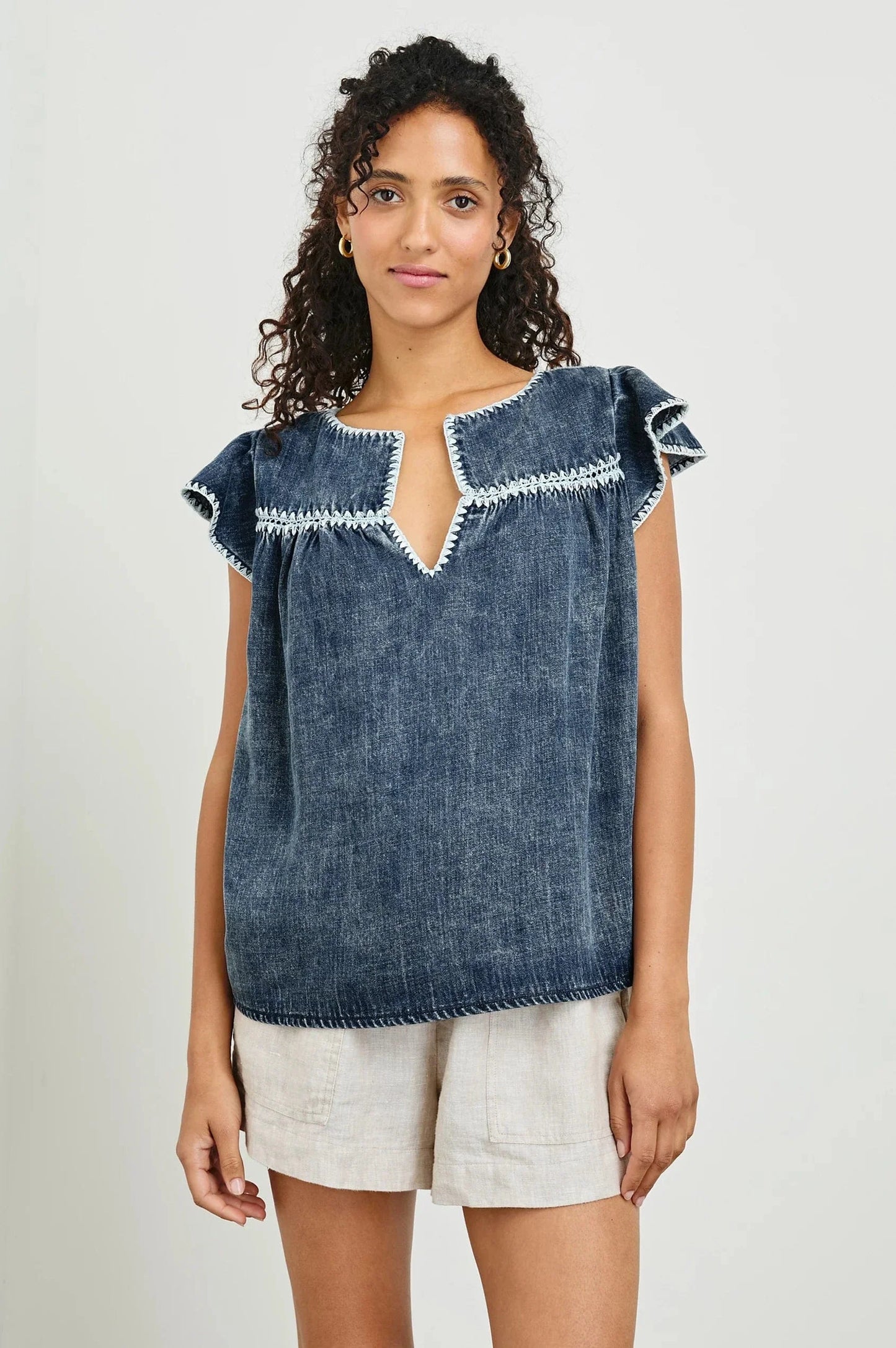 Rails Sweaters Rails - Tafia top in classic blue