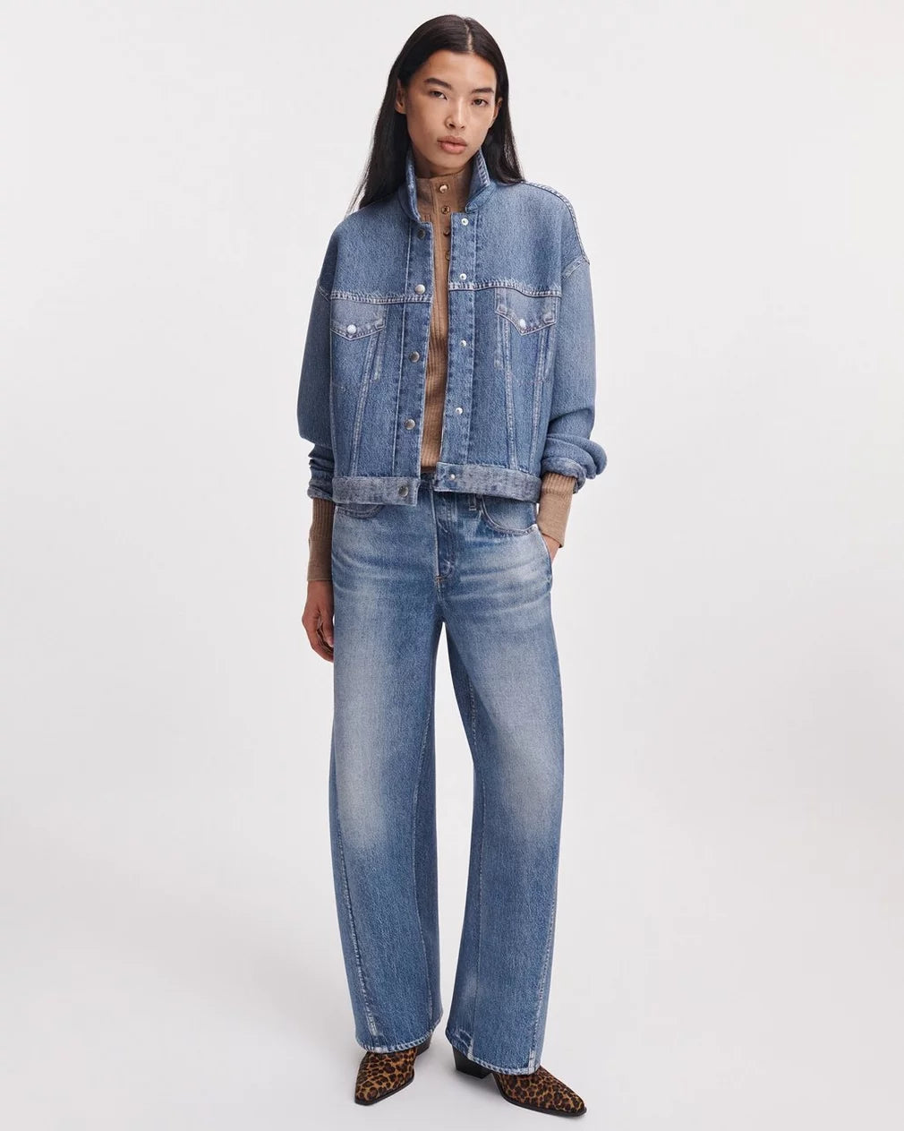 Rag & Bone - RB Miramar Mallow Trucker jacket in sutton