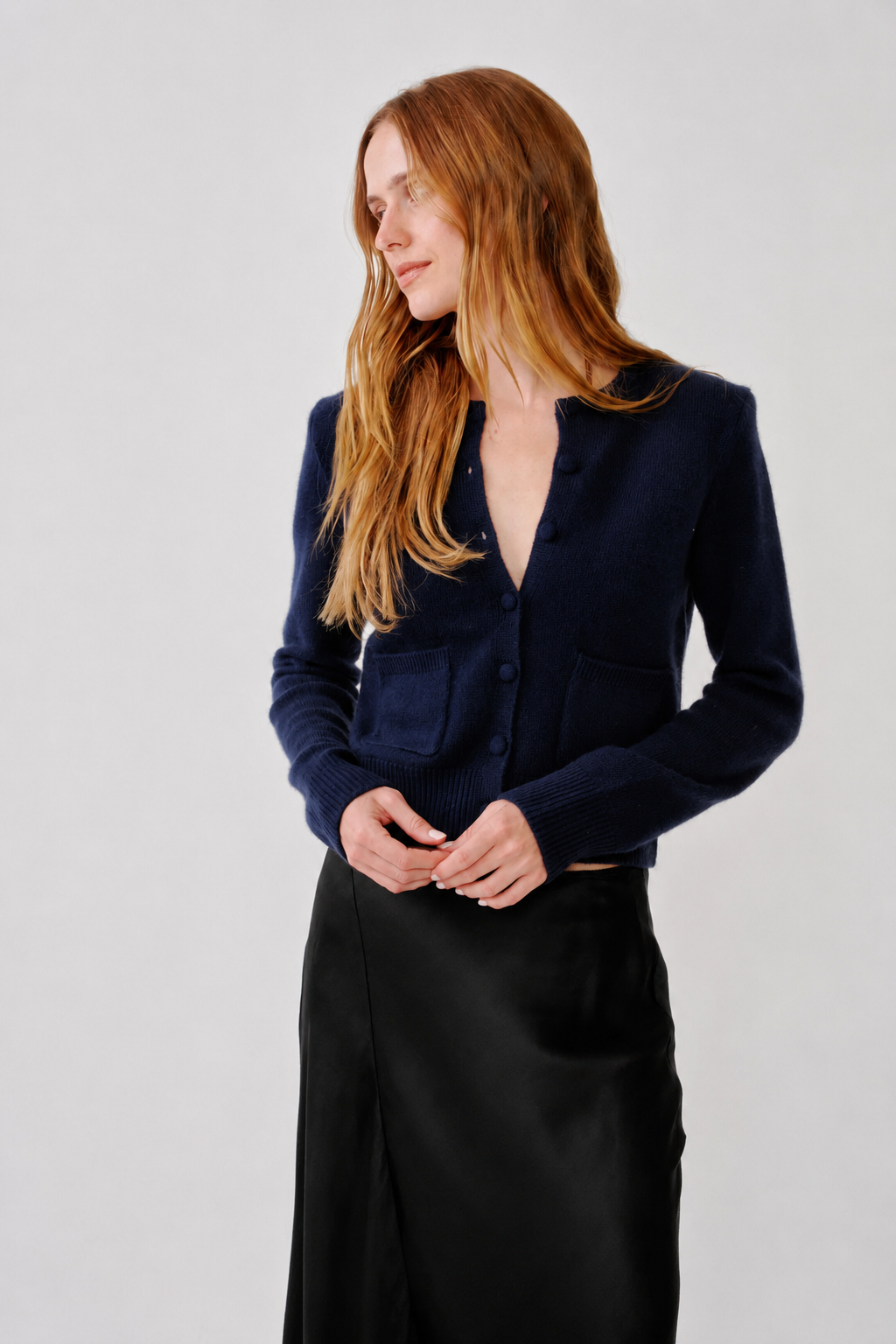SABLYN - Emilia Cashmere Cardigan in midnight navy