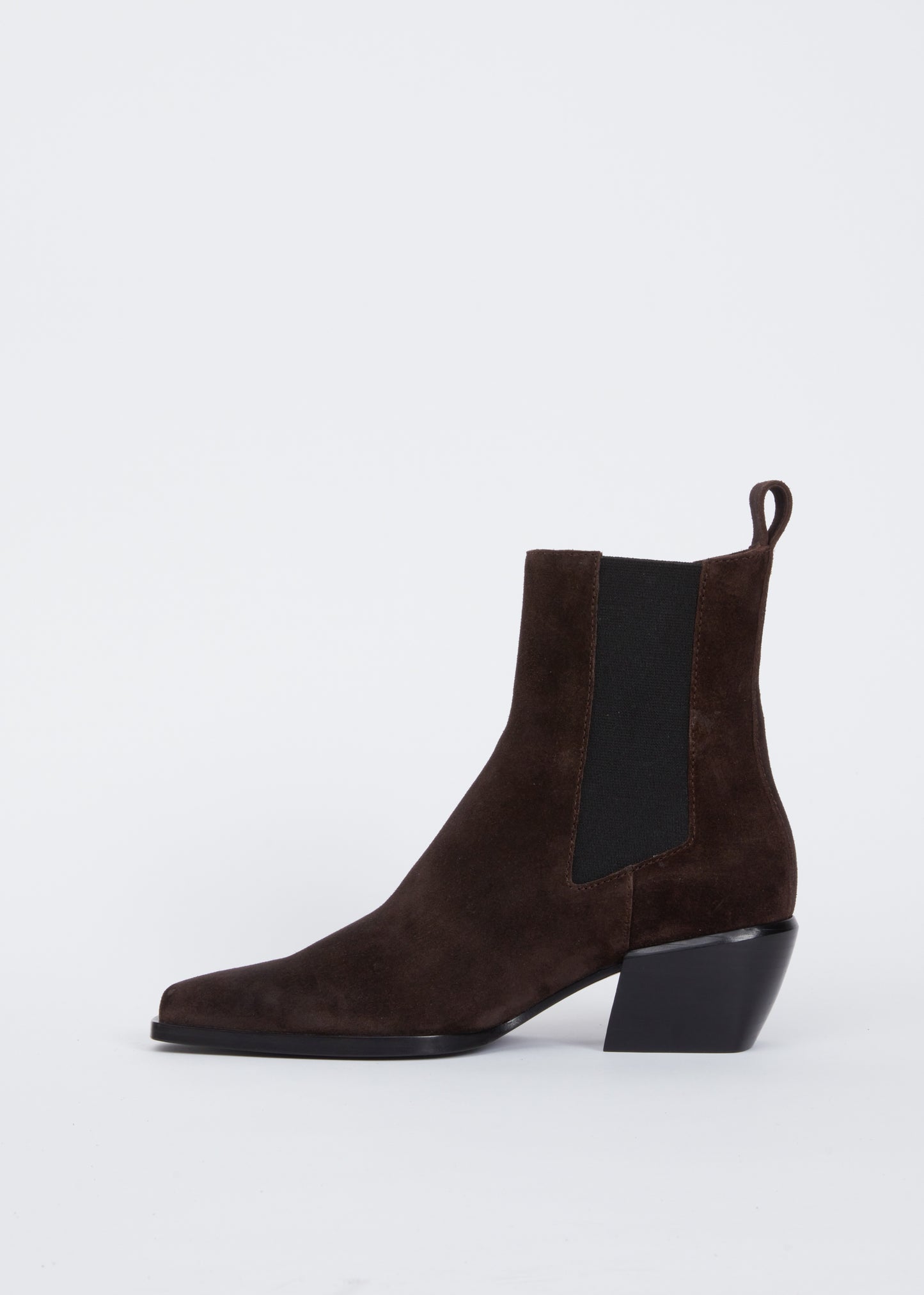 Rag & Bone - Joni Italian Suede Chelsea Boots in Dark chocolate suede