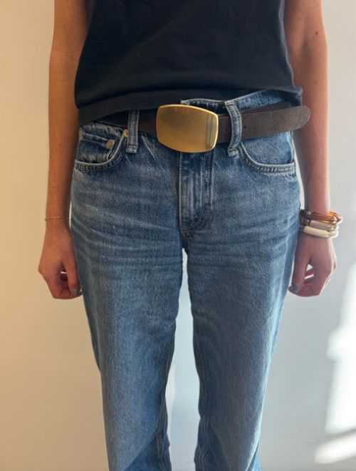 Rag & Bone - Wyatt belt in dark espresso