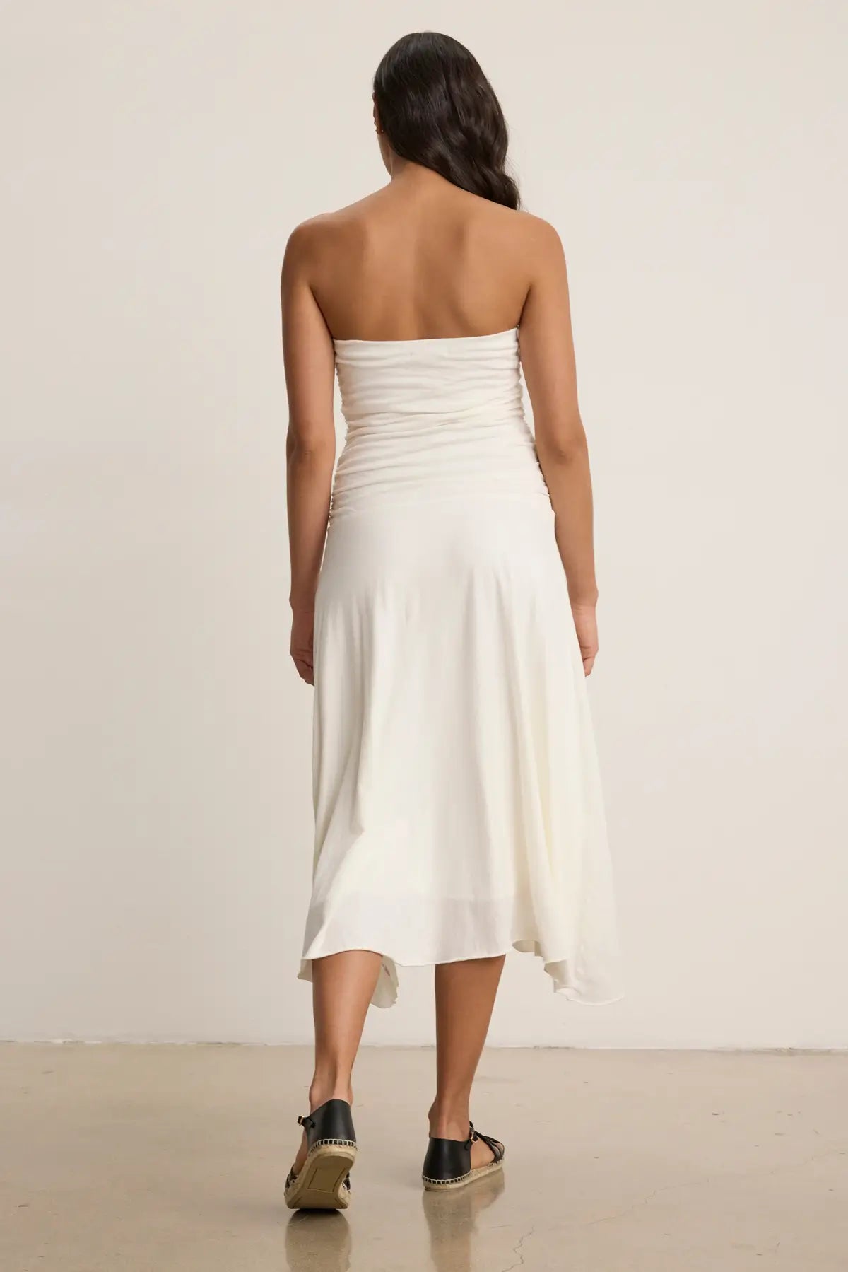 Velvet - Sonia dress in parchment
