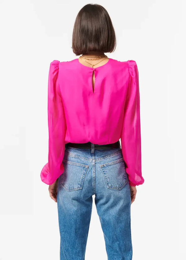 CAMI NYC  - Isa Bodysuit in Neon Pink