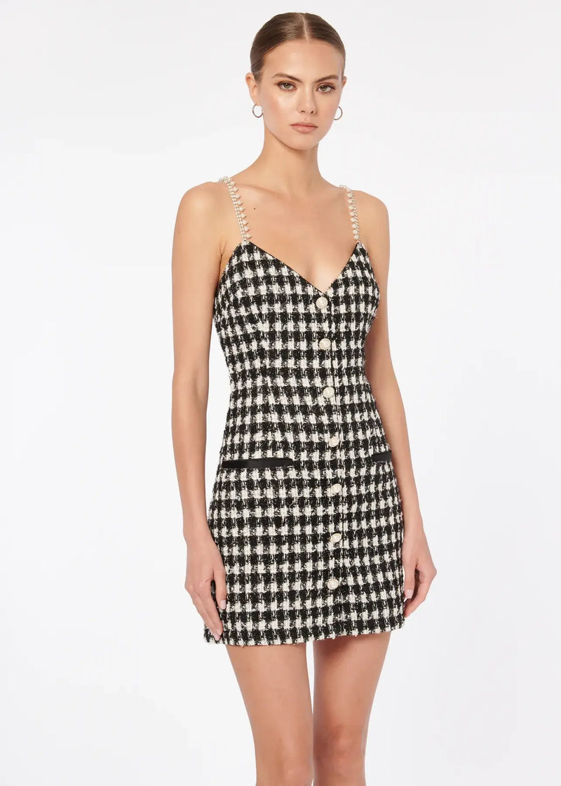 CAMI NYC Magaly Dress in Black & White | dress San Francisco