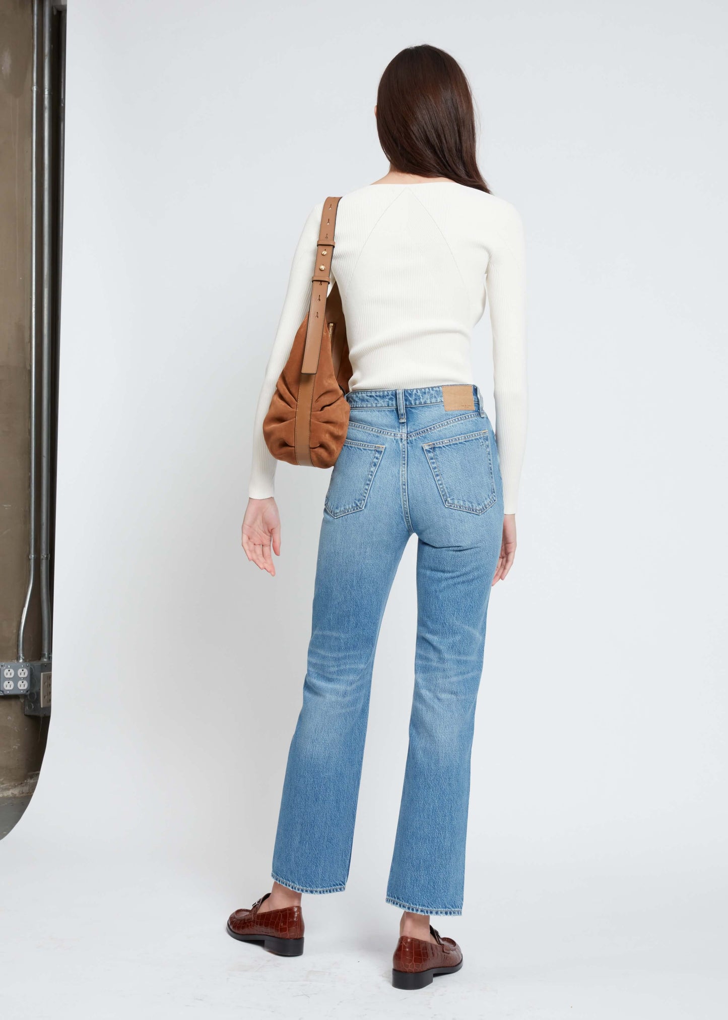 Rag & Bone Asher Long sleeve in Ivory | dress San Francisco