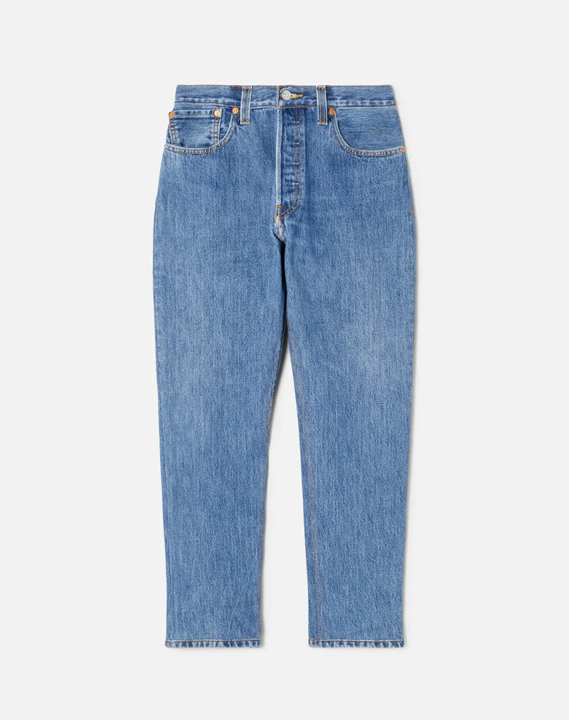 RE/DONE - High Rise Ankle Crop pant in Indigo