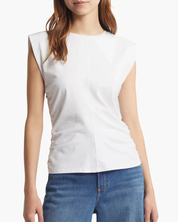 Rag & Bone - Juliet smocked tank in White