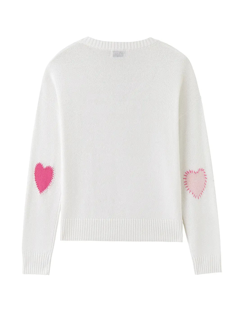 27 Miles - Cherise Sweater in Cloud white