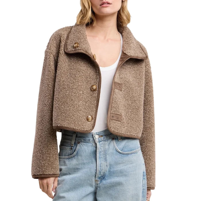 Velvet - Esme Reversible Jacket in Faded Coco