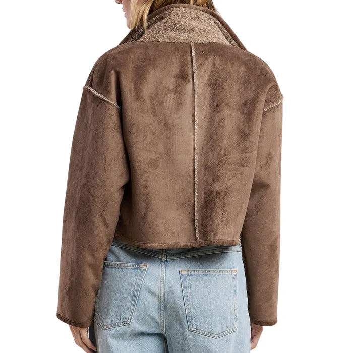 Velvet - Esme Reversible Jacket in Faded Coco