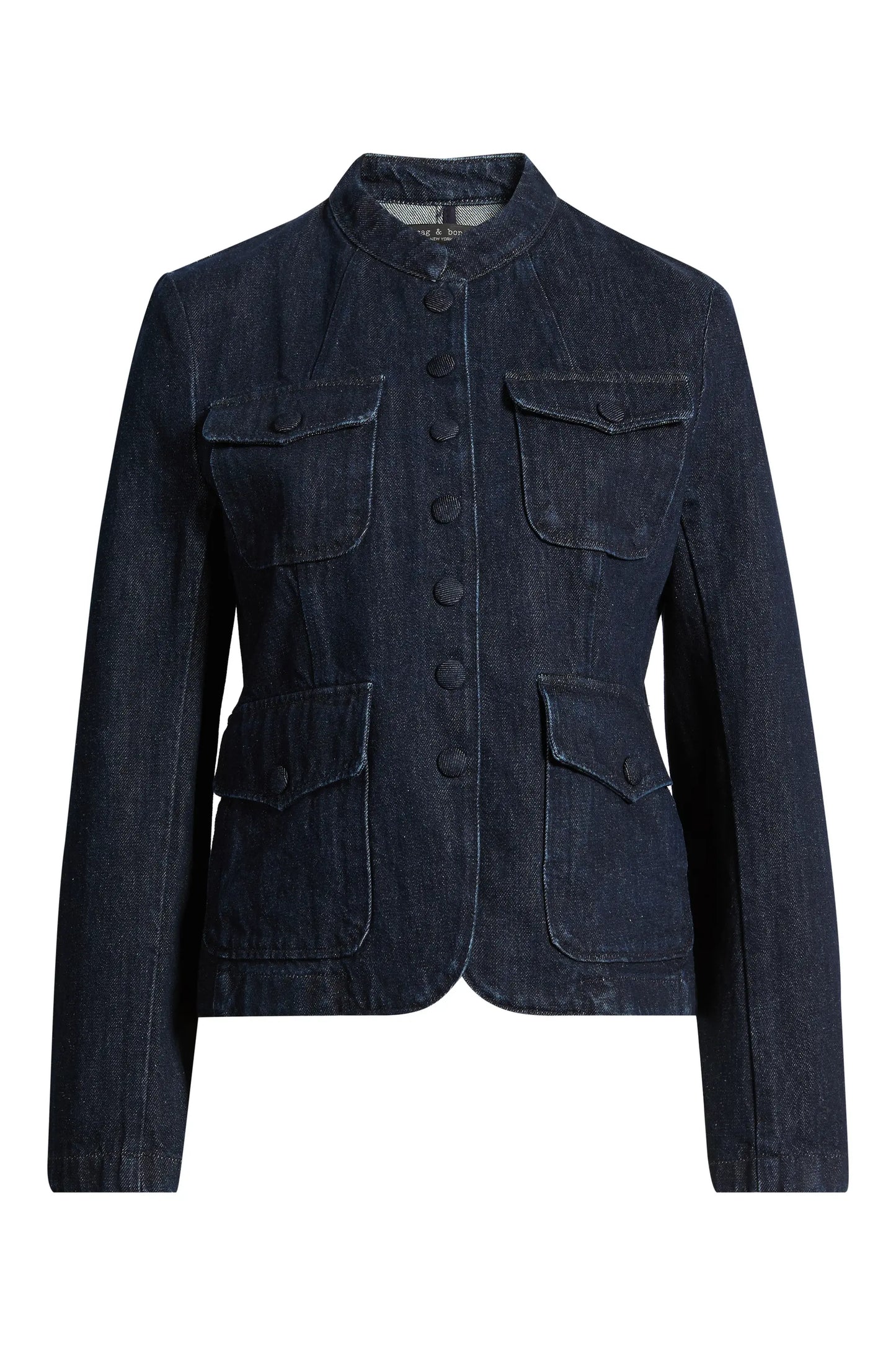 Rag & Bone - Mercer cotton Denim blazer in Dark Rinse