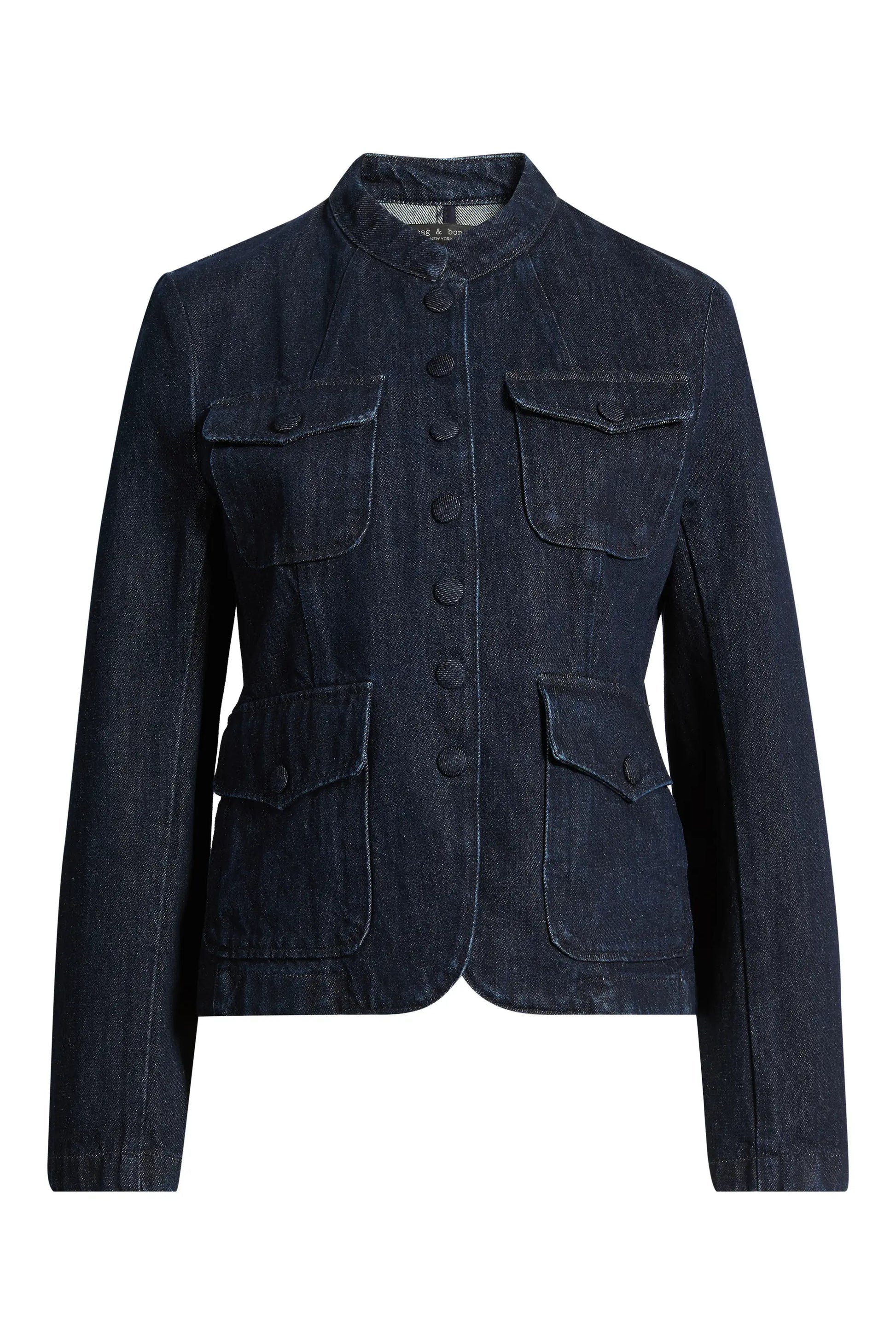 Rag & Bone - Mercer cotton Denim blazer in Dark Rinse