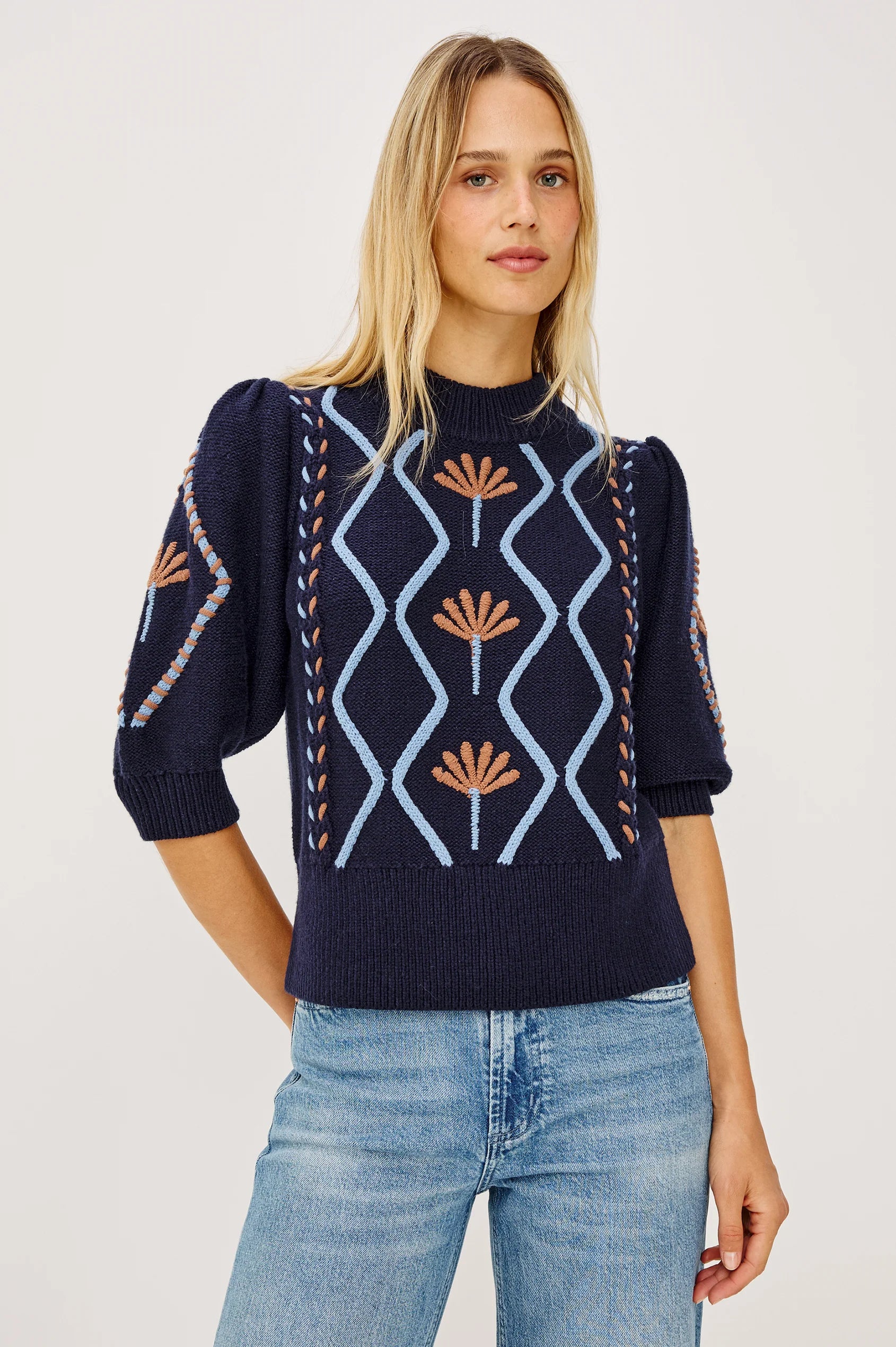 Rails - Addy Sweater in floral gables